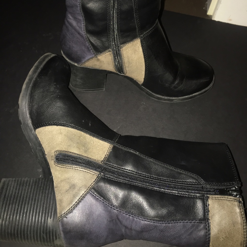 Multi-colored boots for the winter!
